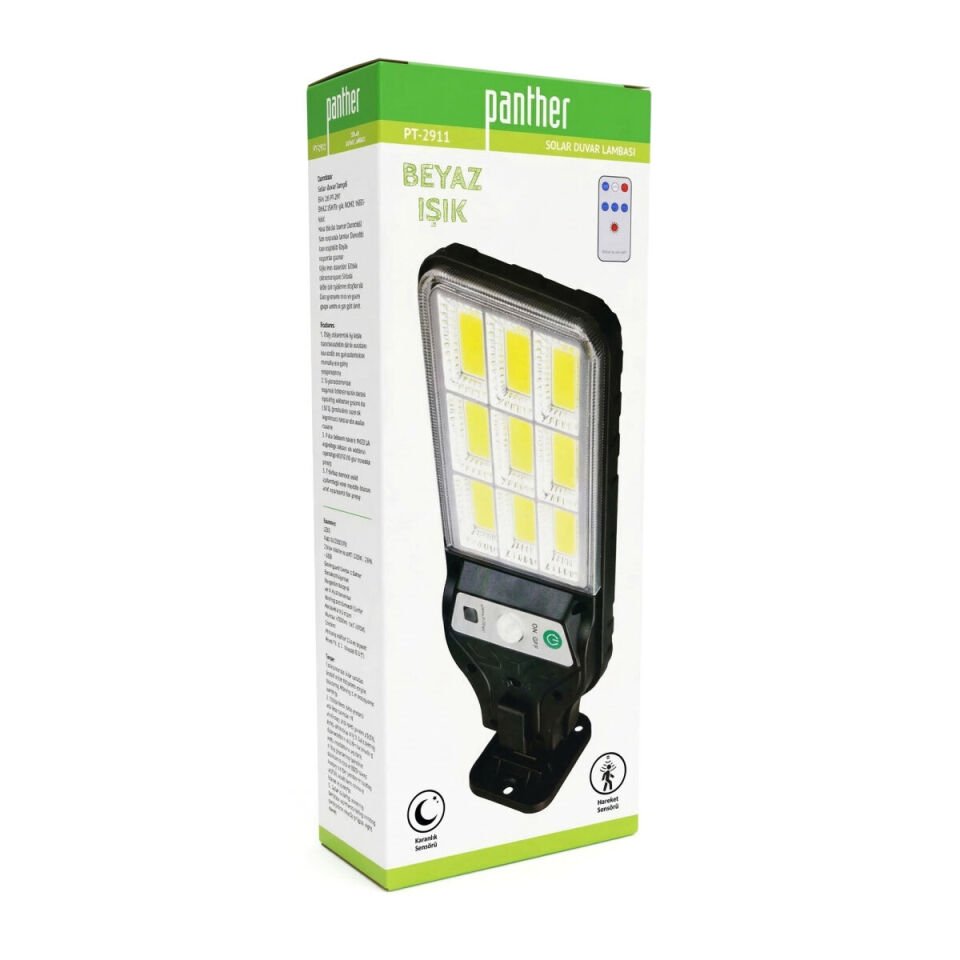 Panther Pt-2911 Solar Led Duvar Lambası