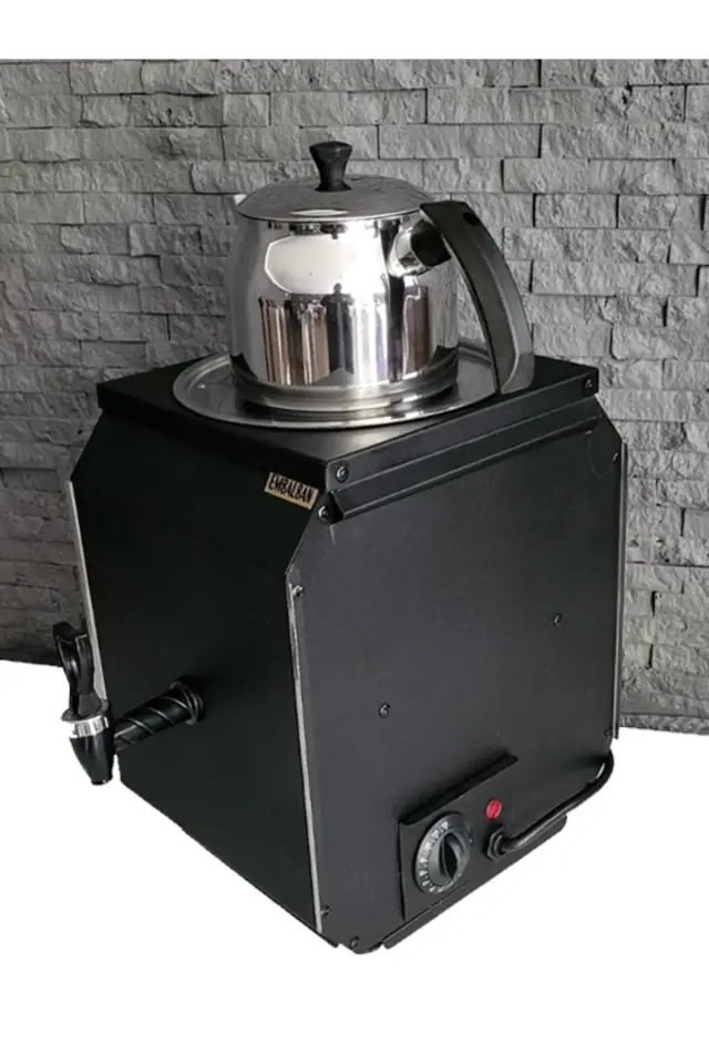 Emsalsan Elektrikli Prestij  Siyah Semaver 5lt Çaycı