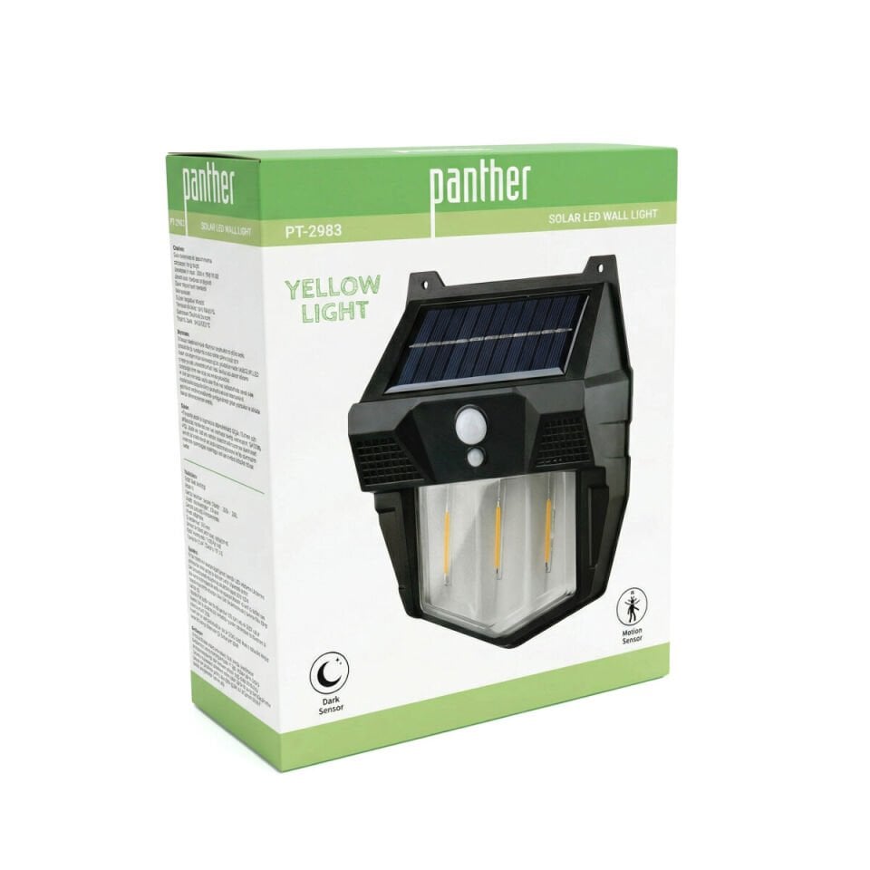 PANTHER PT-2983 SOLAR LED DUVAR LAMBASI