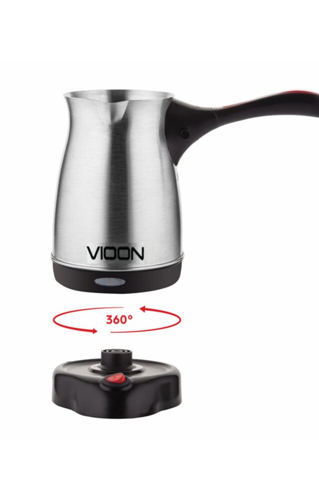 Vioon Vn-1005 Cezvella Elektrikli Çelik Cezve-Türk Kahvesi Makinesi