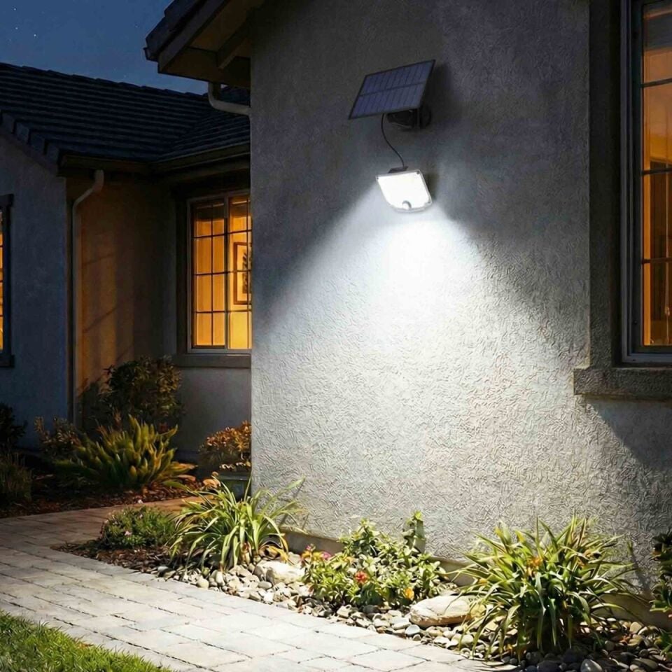 Panther PT-2910 Solar Hareket Sensörlü LED Duvar Lambası