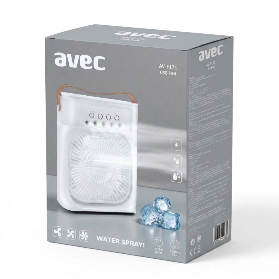 AVEC AV-F171 SU SPREYLİ USB MİNİ FAN