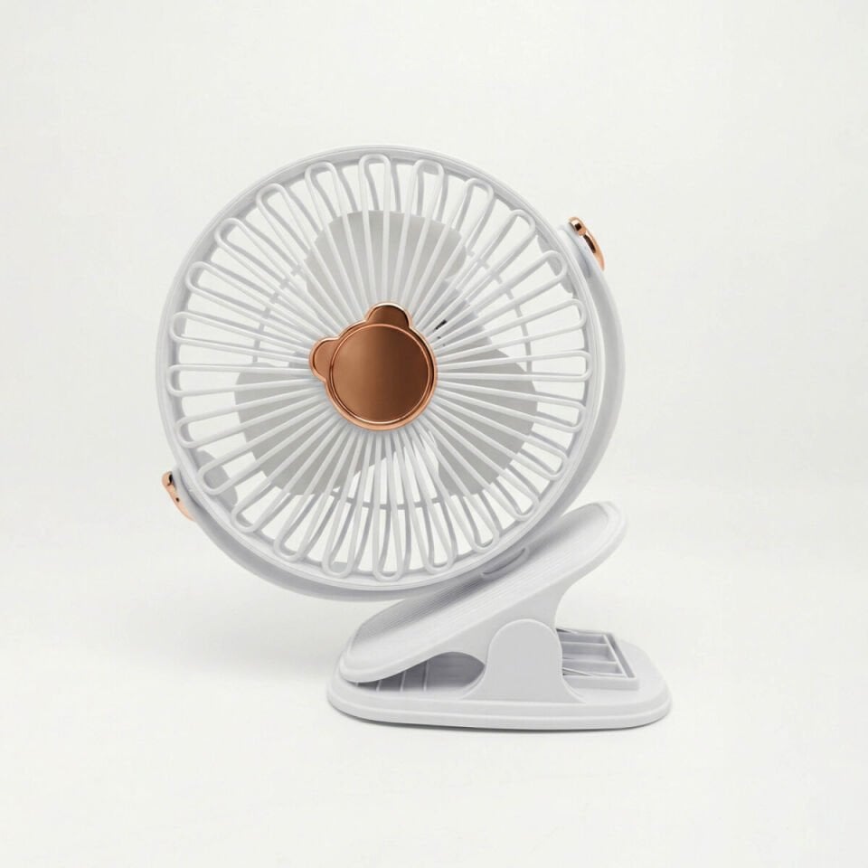 Avec AV-F551 Işıklı ve Klipsli USB Şarjlı Fan