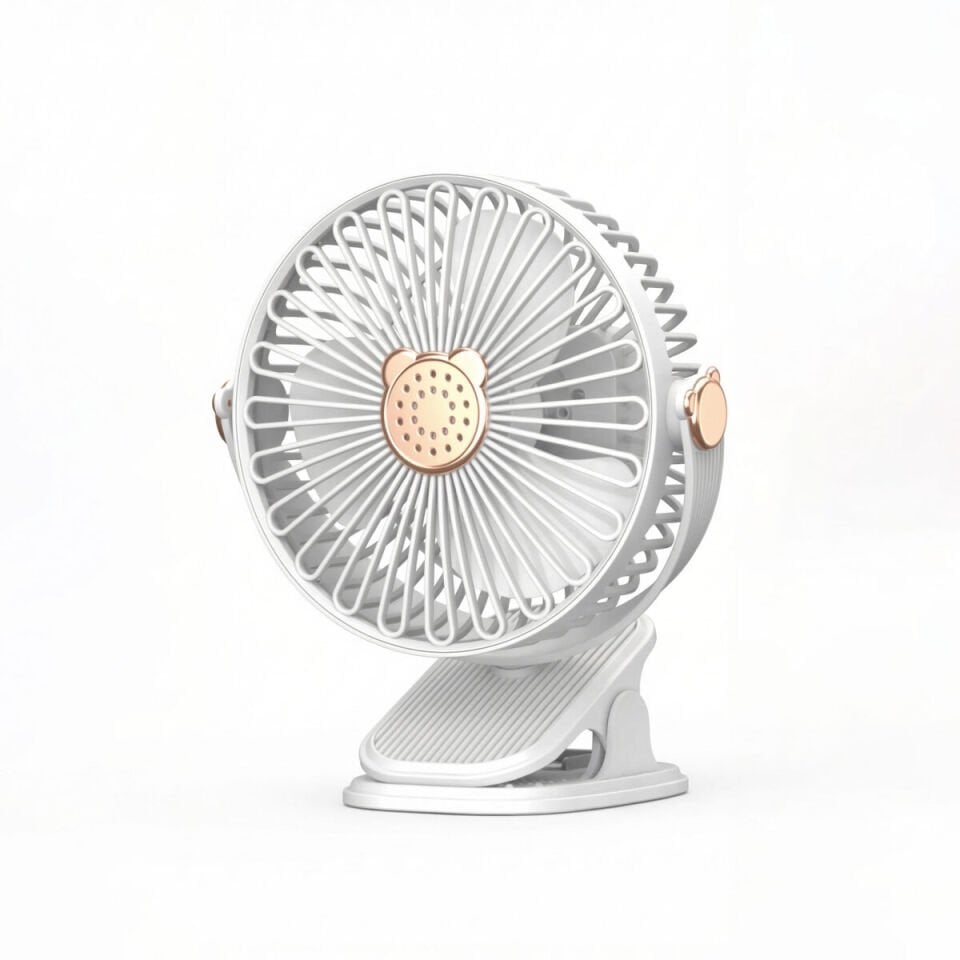 Avec AV-F551 Işıklı ve Klipsli USB Şarjlı Fan
