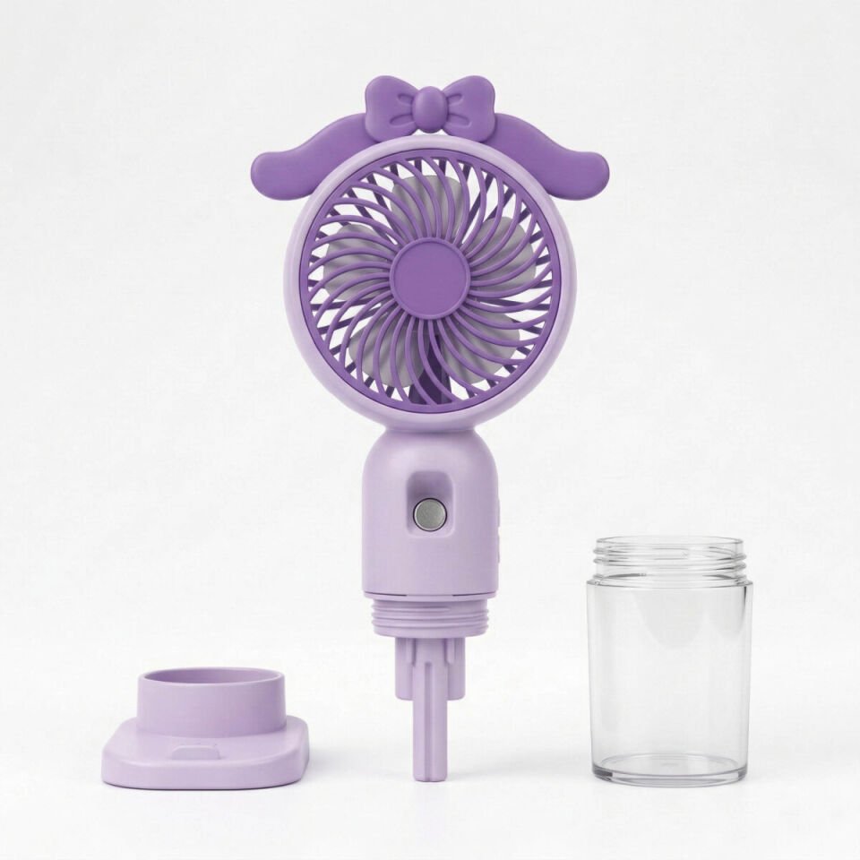Avec AV-F830 Su Spreyli ve Figürlü USB Şarjlı Mini Fan