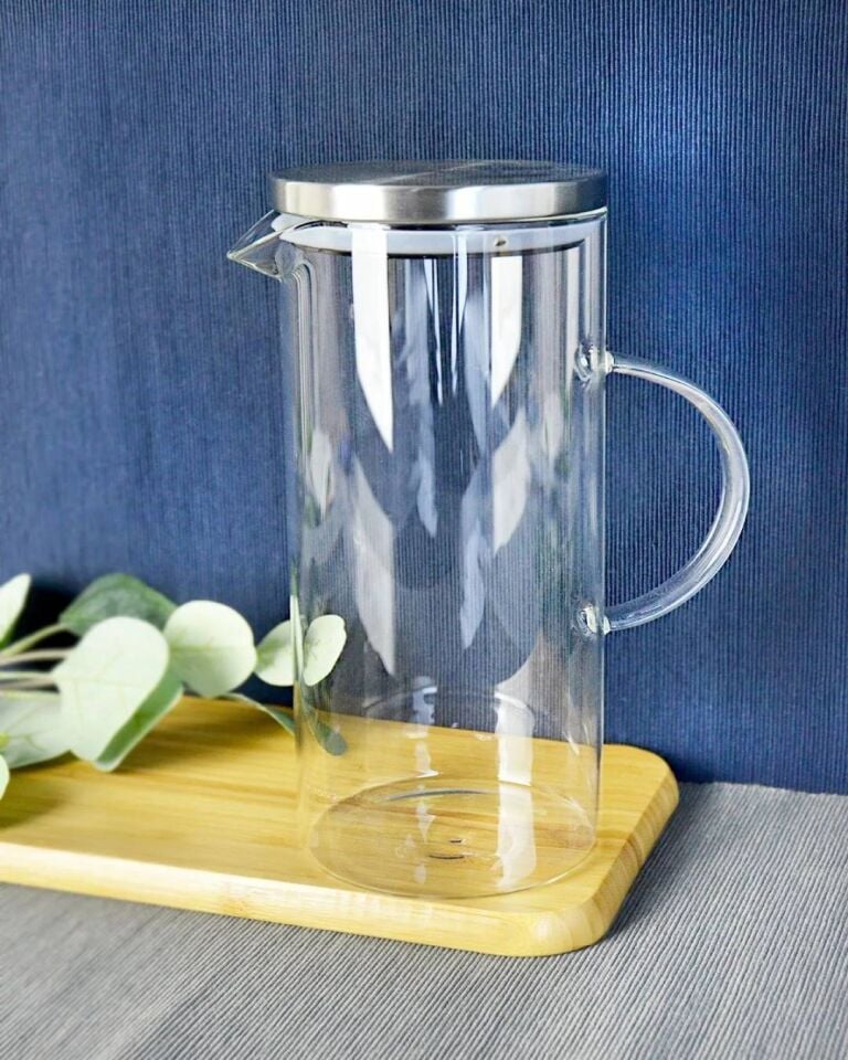 Paçi Alisa Krom Kapaklı Cam Sürahi