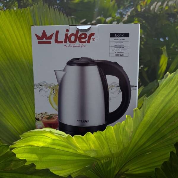 Lider 1.8 Lt Paslanmaz Çelik Kettle - Su Isıtıcı