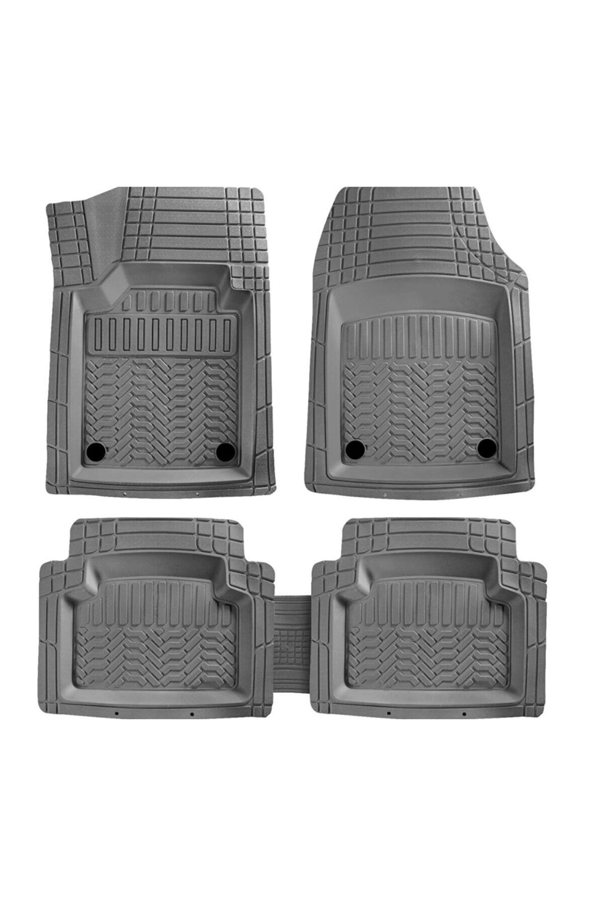 Promats İtimat Her Araca Uyumlu 4d Havuzlu Oto Paspas Max Gri