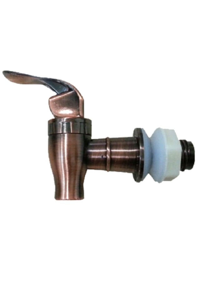 Cam Sebil ve Damacana Bakır Renkli Basmalı Yedek Musluğu 2Lİ Set-Bakır Renkli Yedek Musluk YENİ