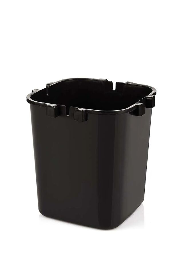 Click Kapaklı Kulplu Mutfak Çöp Kovası - Tezgah Üstü Sihirli Iç Kovalı Çöp Kovası 4 Lt - Beyaz