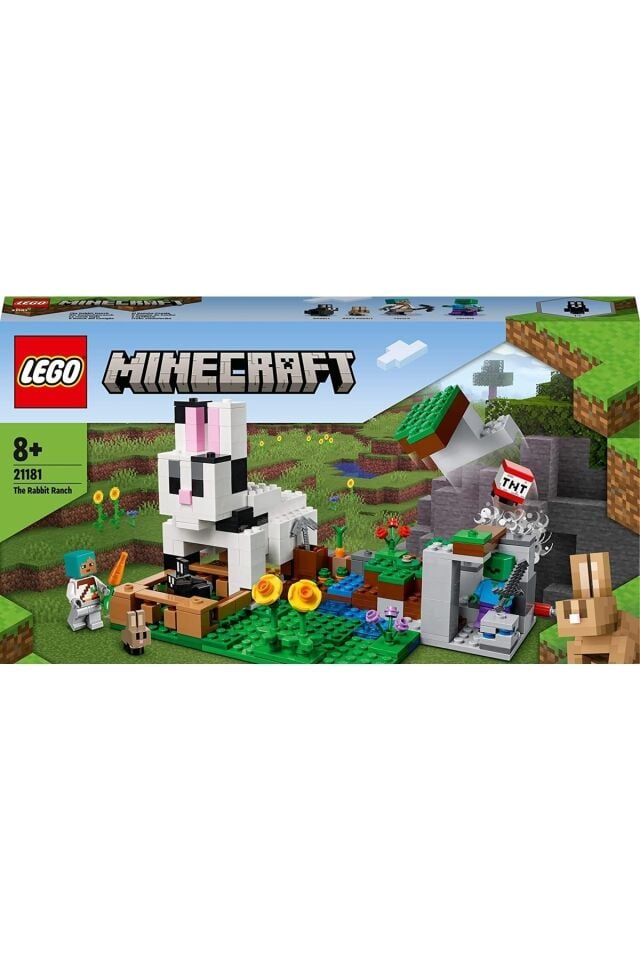® Minecraft® Tavşan Çiftliği 21181 – Macera Oyunlarını Seven Çocuklar Için Tavşan Evi Içeren Yar