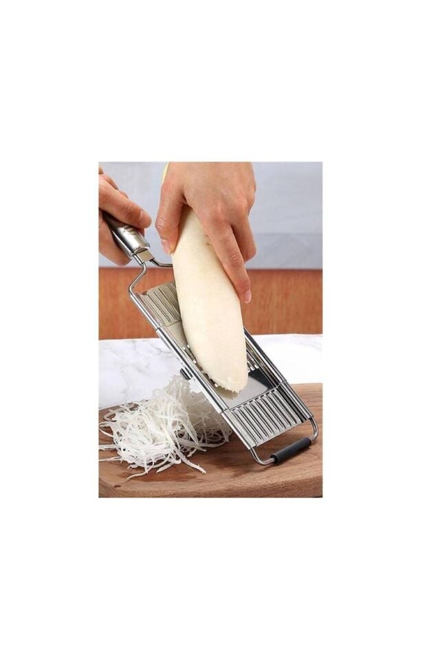 Buffer® Ayarlanabilir 3 Farklı Başlıklı Tutmalı Sebze Dilimleyici Peynir Rendeleyici Aparat