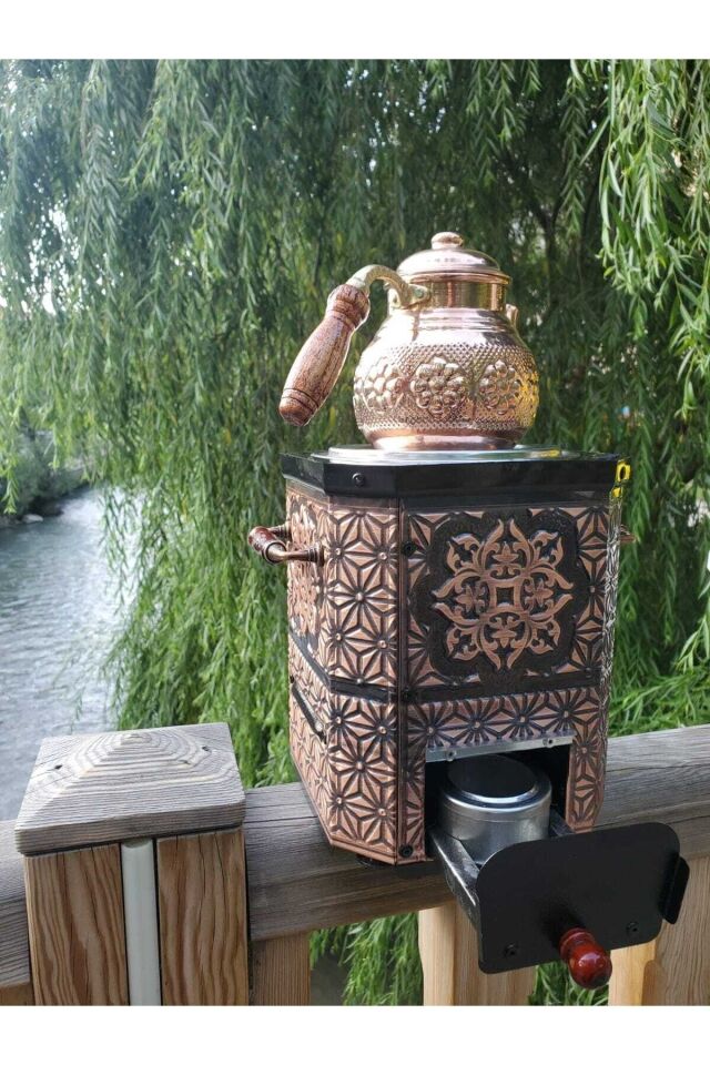 Emsalsan Bakır Semaver Jel Yakıtlı