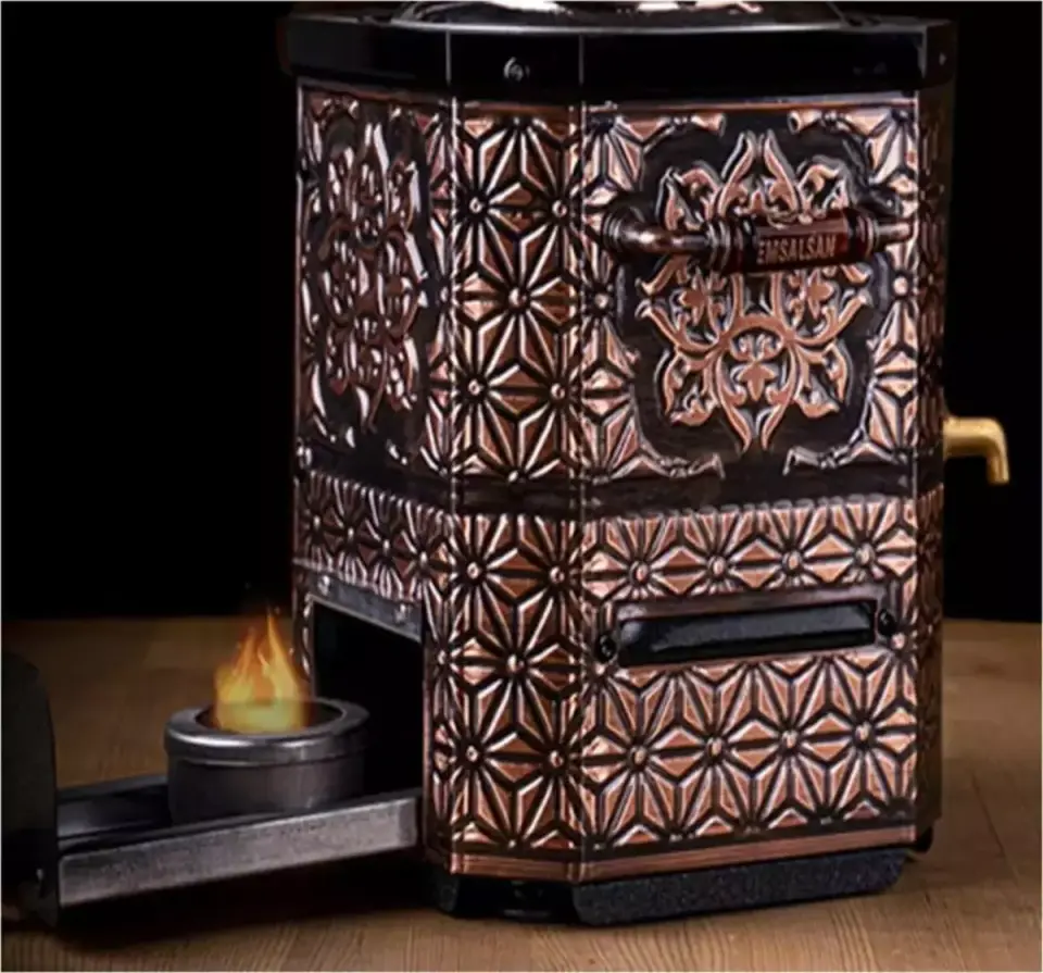 Emsalsan Bakır Semaver Jel Yakıtlı