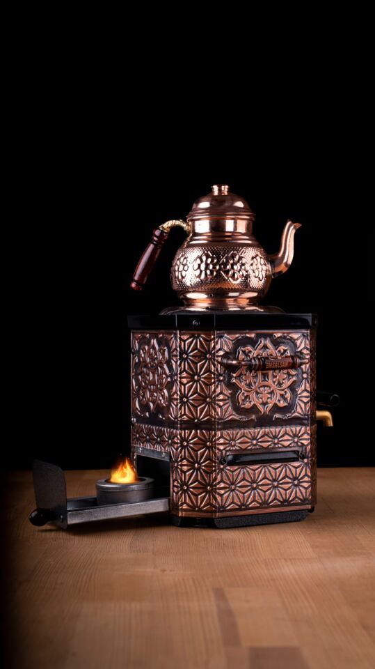 Emsalsan Bakır Semaver Jel Yakıtlı