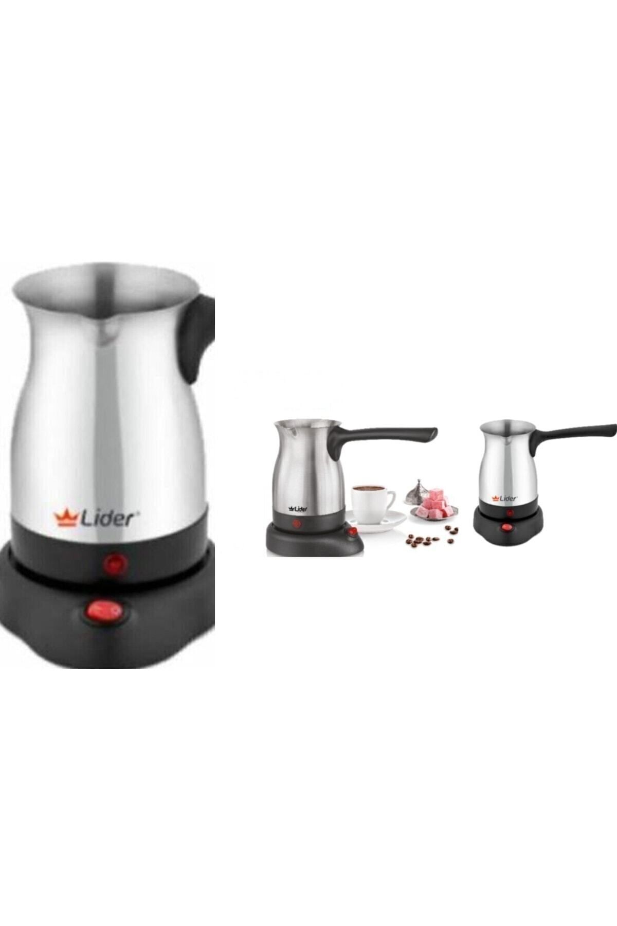 Lider Elektrikli Çelik Cezve Kahve Makinesi