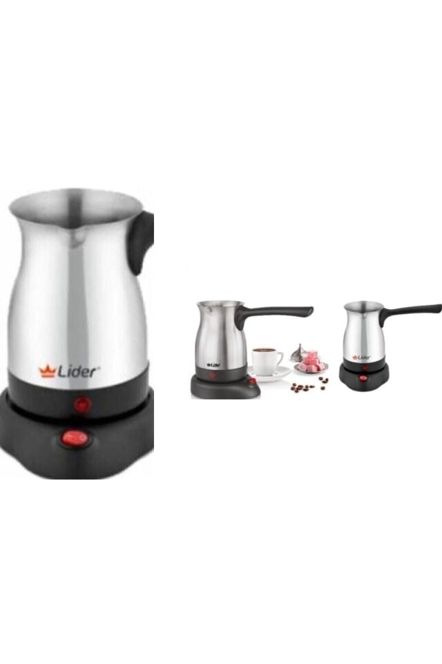 Lider Elektrikli Çelik Cezve Kahve Makinesi