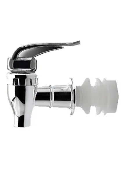 Cam Sebil Ve Damacana Gümüş/gri Basmalı Yedek Musluğu