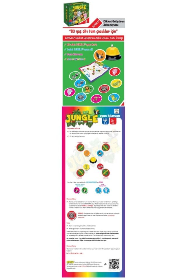 Yükselen Zeka Jungle 3+ Yaş ( Dikkat Geliştiren Zeka Oyunu)