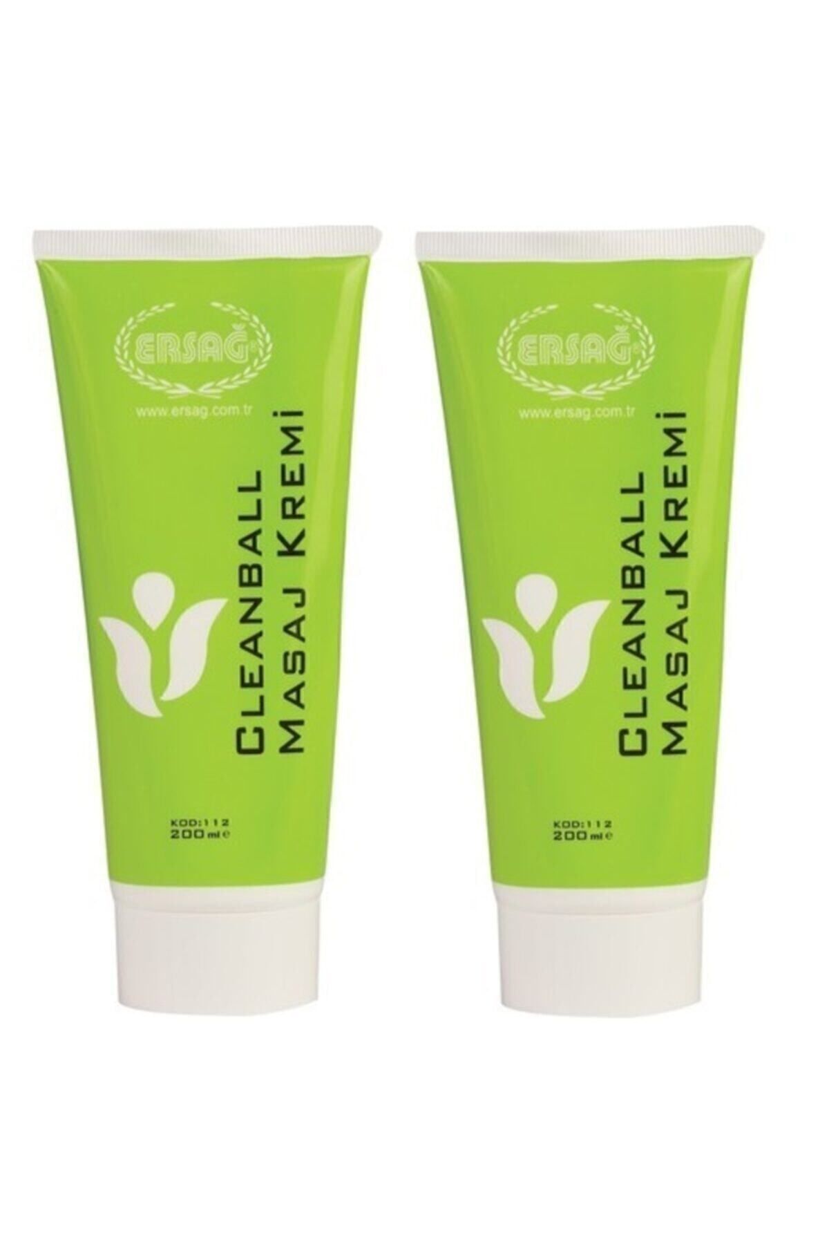 Ersağ Cleanball Masaj Kremi 200ml 2Li Set