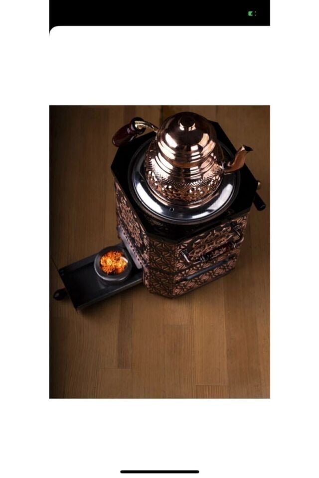 Nostaljik Bakır Jelli Semaver  DEMLİK  HEDİYE