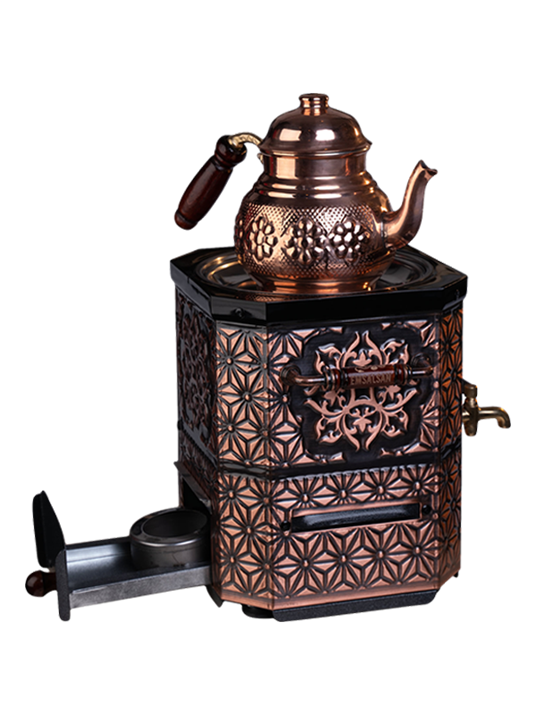 Nostaljik Bakır Jelli Semaver  DEMLİK  HEDİYE