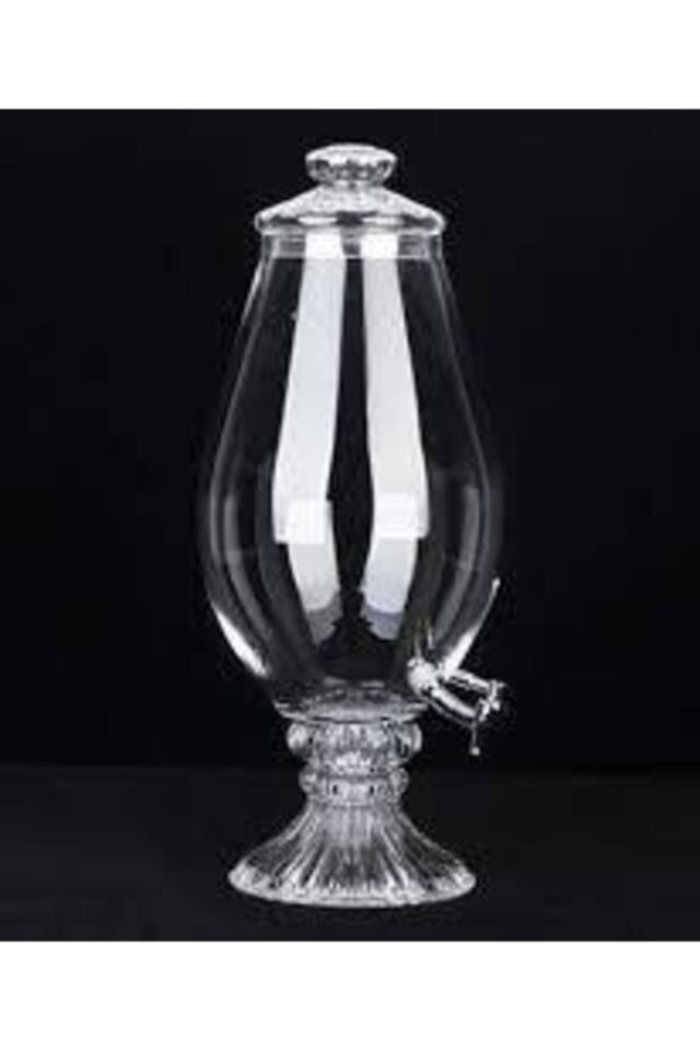 Cam Damacana Oval Su Sebili 5,4lt Cam Şerbetlik