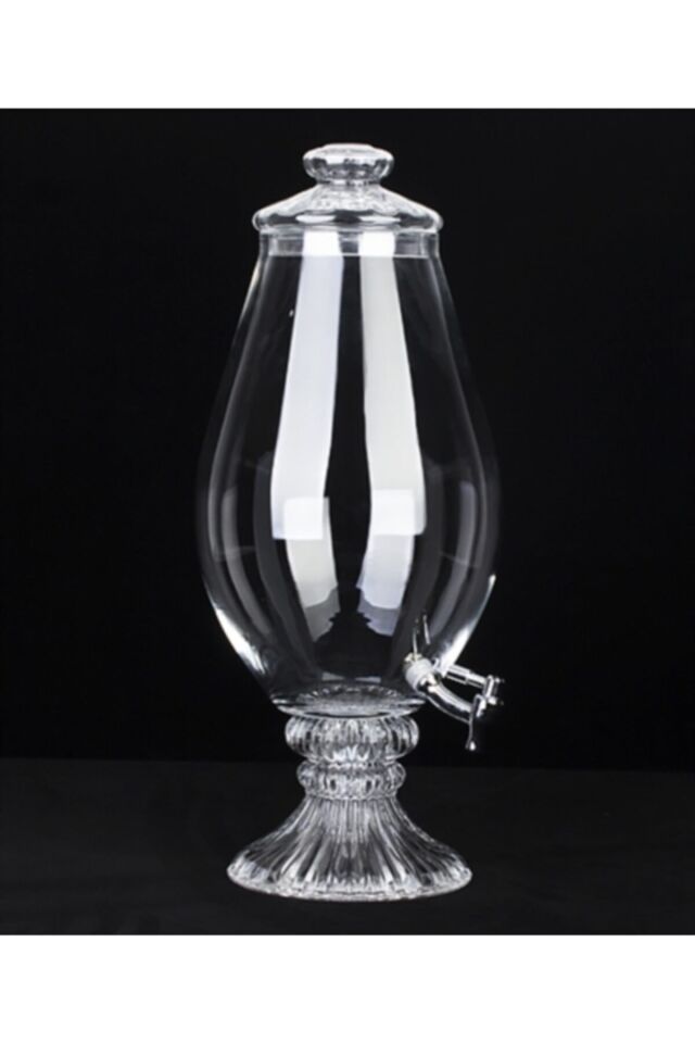 Cam Damacana Oval Su Sebili 5,4lt Cam Şerbetlik