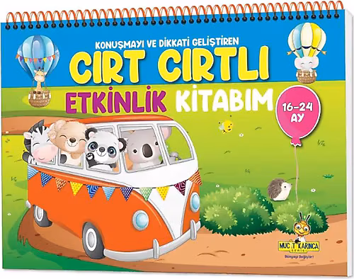 Konuşma ve Dikkati Geliştiren Cırt Cırtlı Etkinlik Kitabım (16-24 Ay)