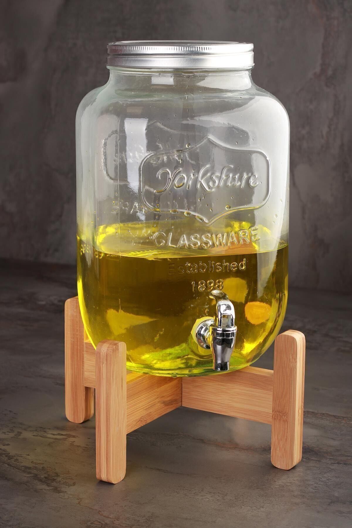 Acar Bambu Standlı 8lt Cam Sebil/damacana