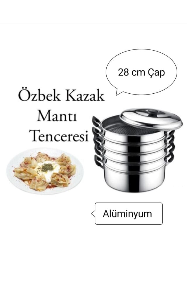 Mantı Tenceresi Seti 6 Parça Alüminyum Tencere