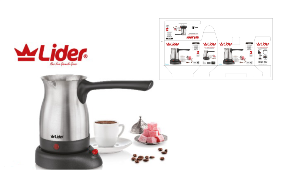 Lider Foam Elektrikli Çelik Cezve