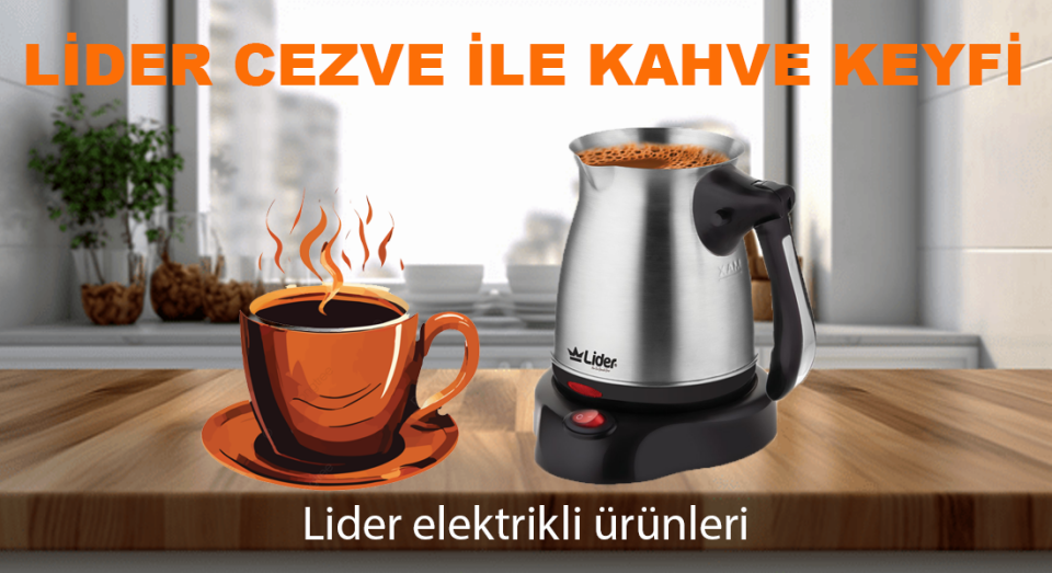 Lider Foam Elektrikli Çelik Cezve