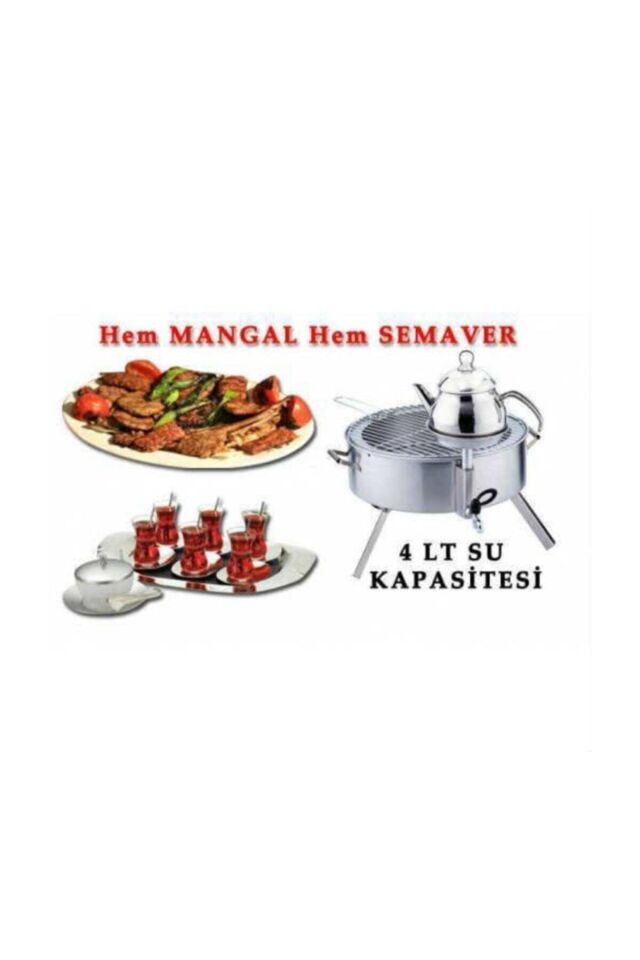 Mangal Semaver 40 Bardak Damga Çay Semaveri