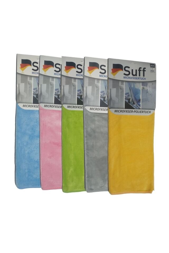 Mikrofiber Oto Pasta, Cila Ve Kurulama Bezi (40x40cm - Kadife Çiçeği)