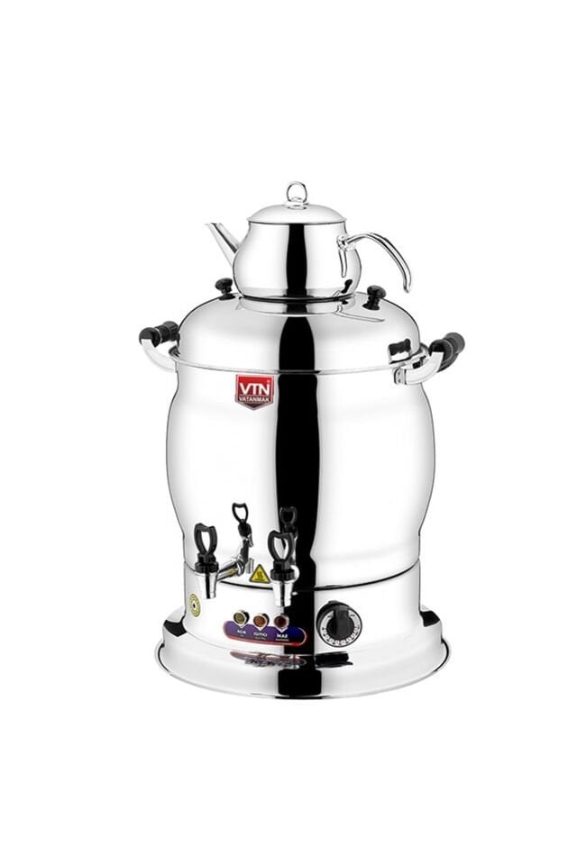 Vatan Maksi Çift Demlikli Elektrikli Çay Semaveri 16 Lt