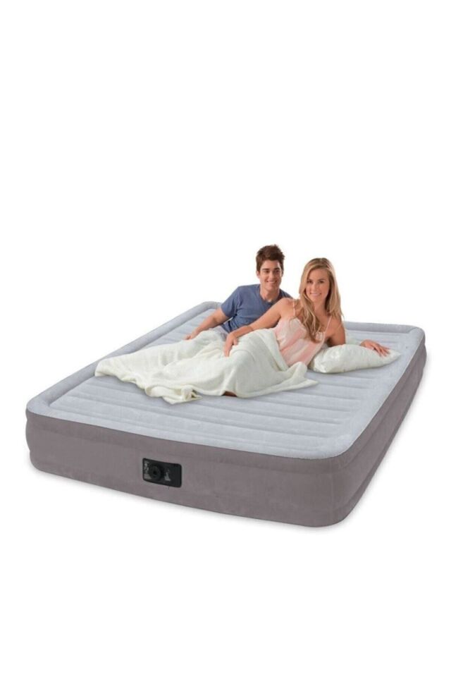 Elektrikli Kadife Şişme Yatak 67770 152x203x33 cm