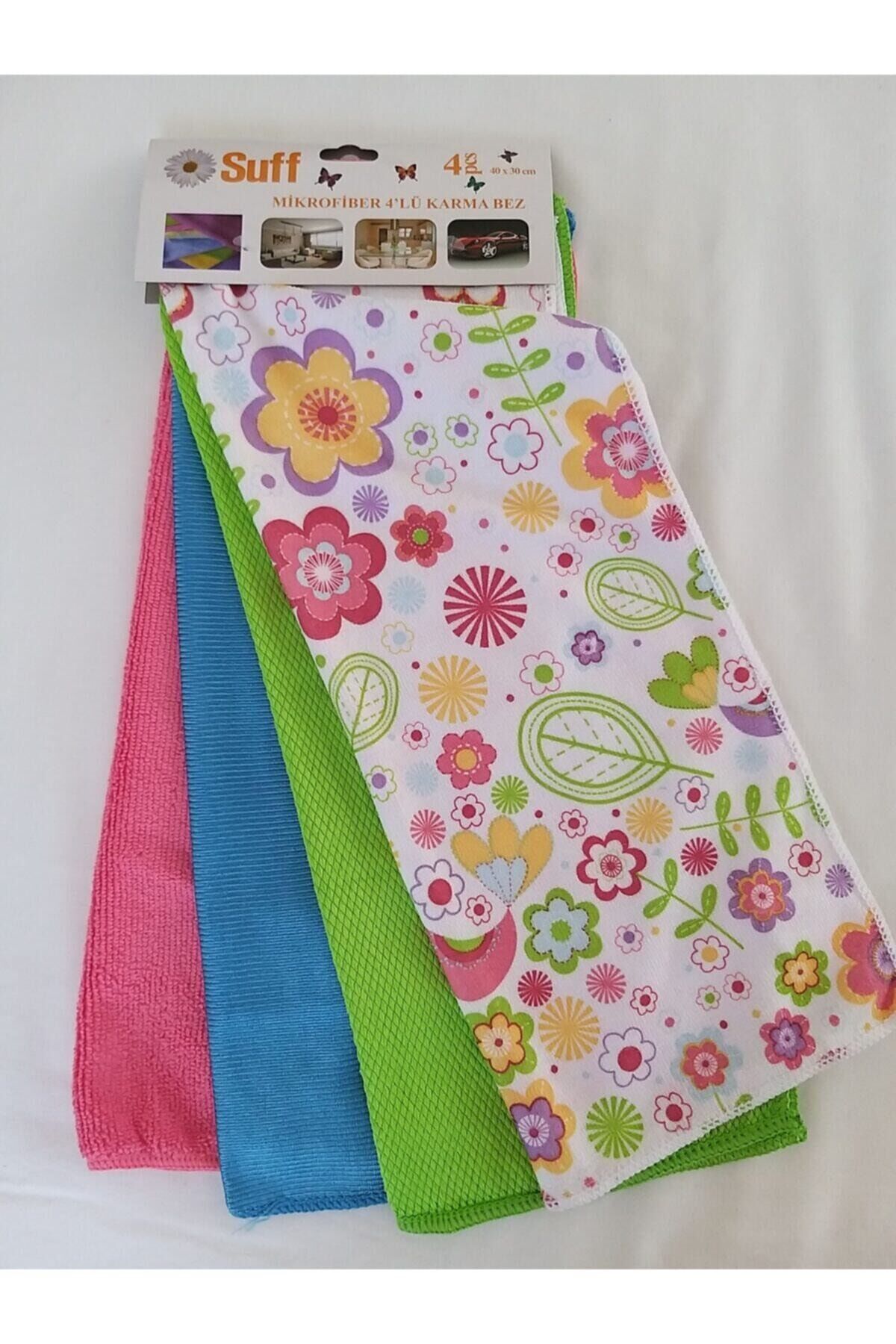 Suff Mikrofiber 4'lü Karma Bez