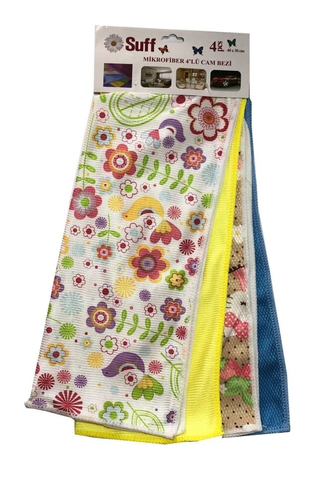 Suff Mikrofiber 4'lü Karma Bez