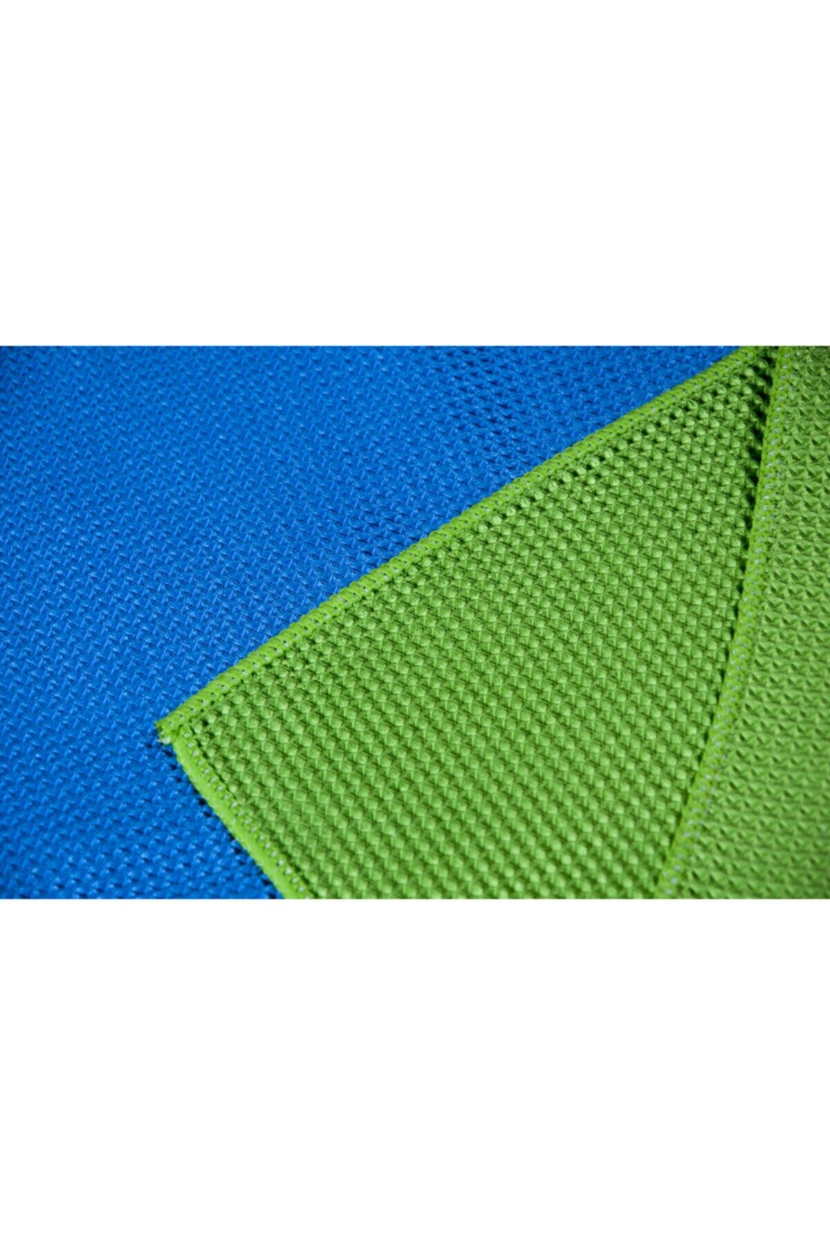 Yeşil Mavi Renk Mikrofiber Kurulama Bezi 40x40cm 5'li Set