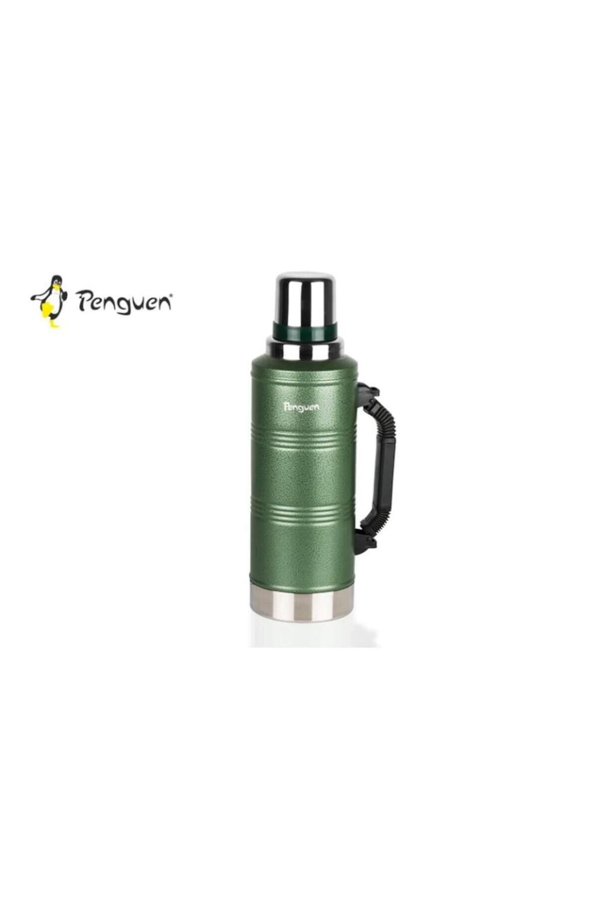 Penguen Png-3020 2,2 Lt Çift Kat Kamp Avcı Termos Yeşil