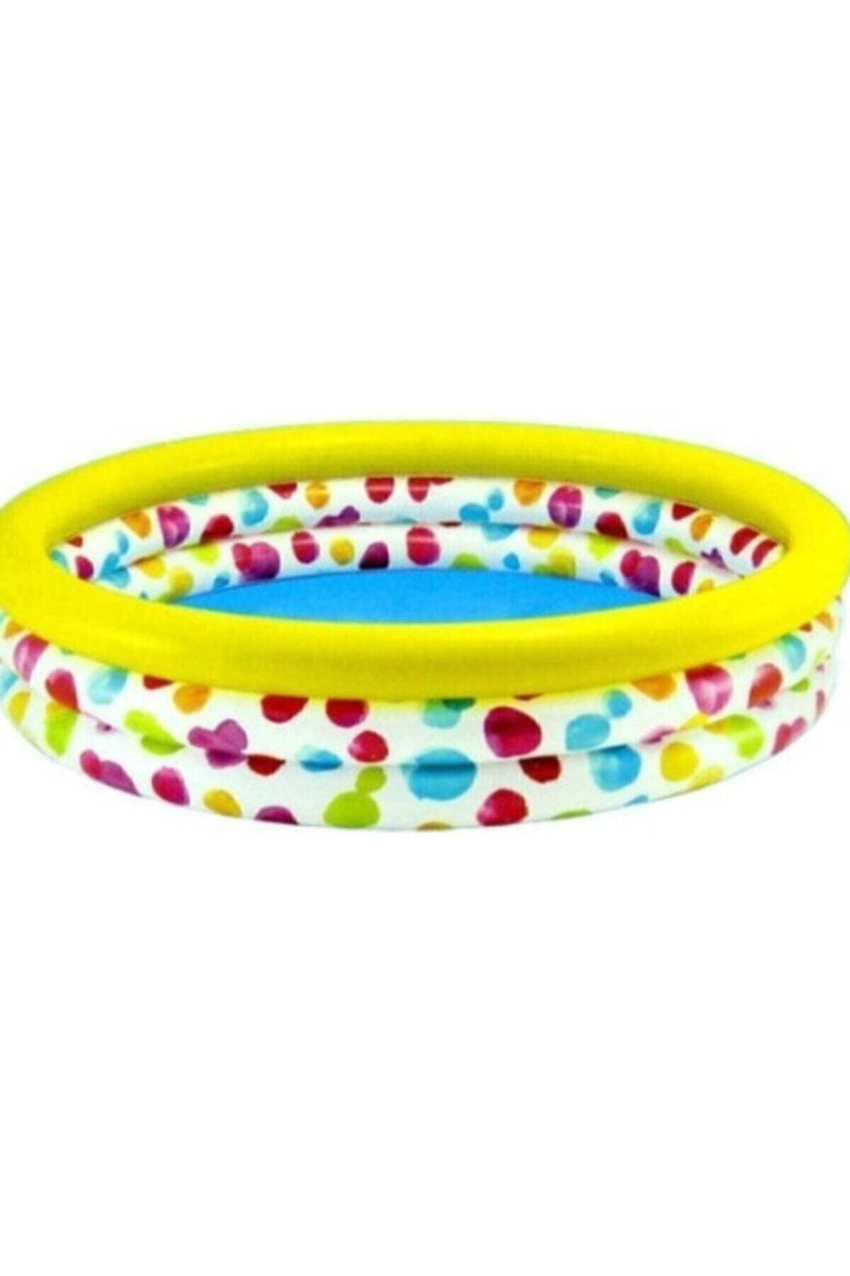 İntex 5843 Gökkuşağı Renkli 3 Bölme Havuz 147 Cm