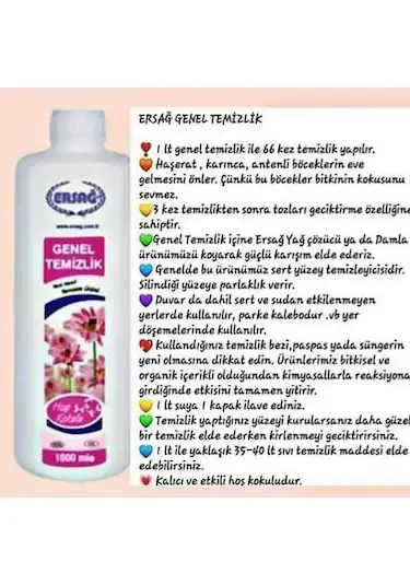Ersağ Genel Temizlik 1000ml