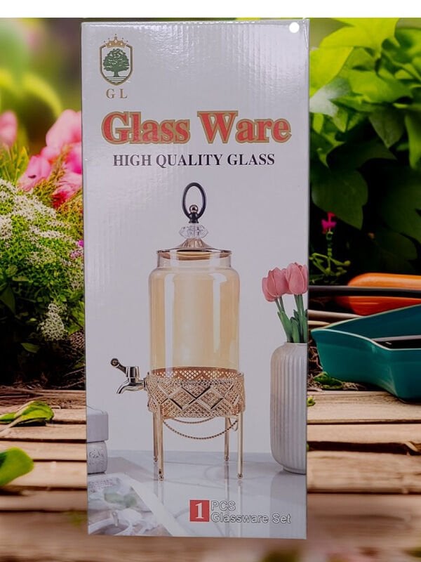 Çifçiler Cam Sebil Şerbetlik-Cam Damacana 3t Metal Ayaklı