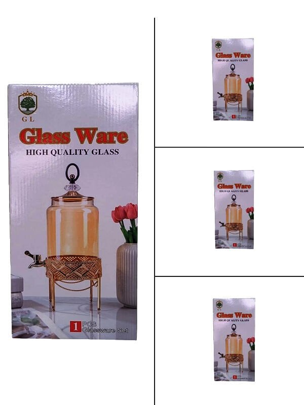 Çifçiler Cam Sebil Şerbetlik-Cam Damacana 3t Metal Ayaklı