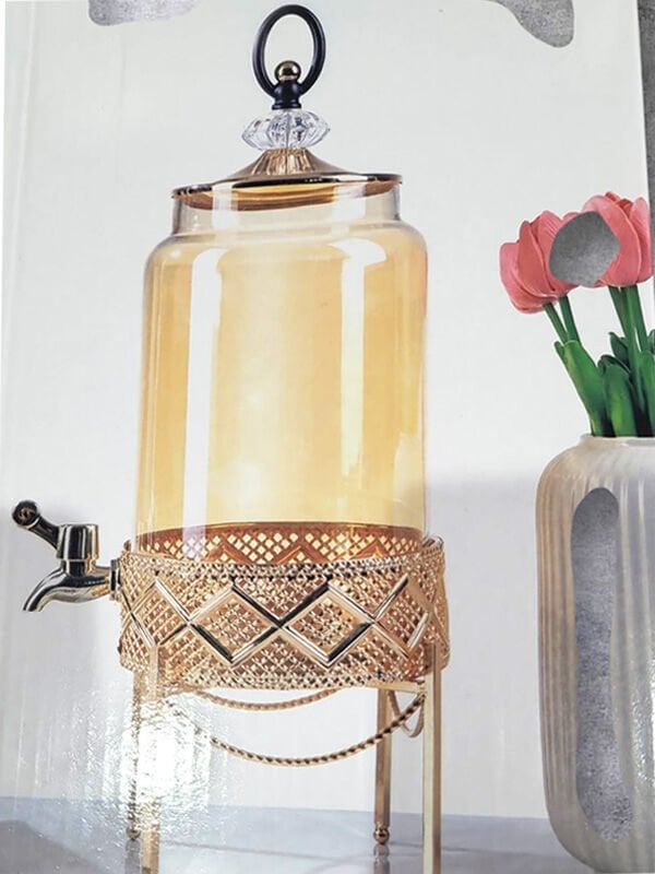 Çifçiler Cam Sebil Şerbetlik-Cam Damacana 3t Metal Ayaklı