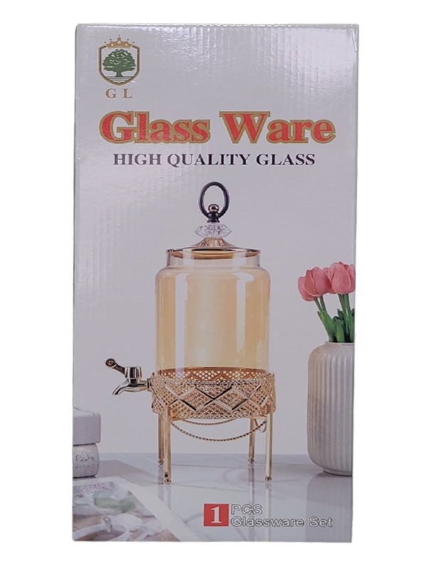 Çifçiler Cam Sebil Şerbetlik-Cam Damacana 3t Metal Ayaklı