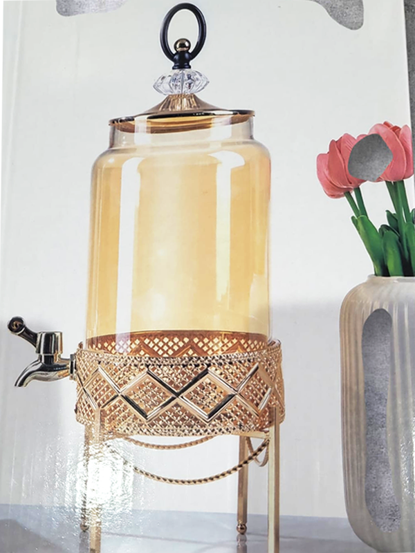 Çifçiler Cam Sebil Şerbetlik-Cam Damacana 3t Metal Ayaklı