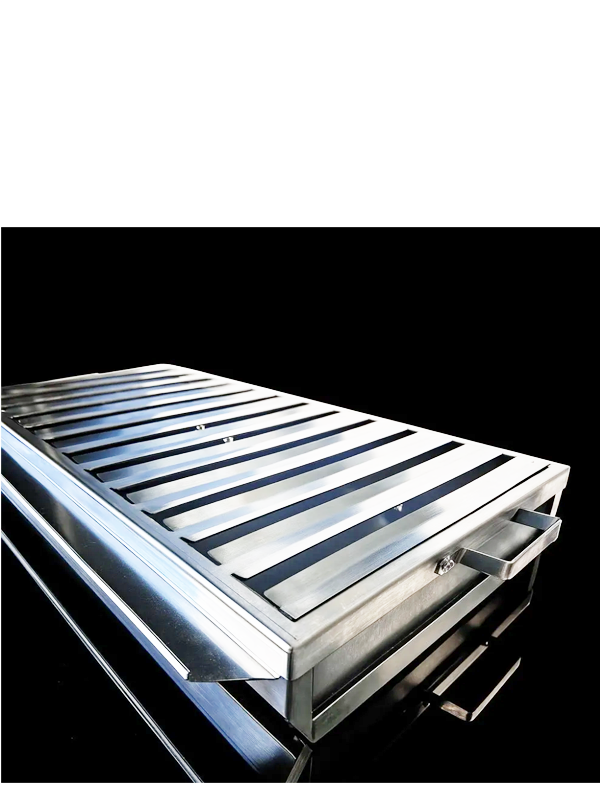 FLARTE KATLANIR MANGAL YAĞ OLUKLU PASLANMAZ 25X50CM