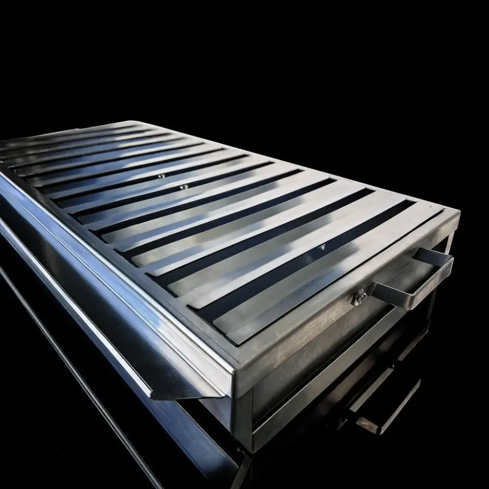 FLARTE KATLANIR MANGAL YAĞ OLUKLU PASLANMAZ 25X50CM